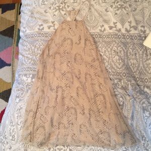 Urban Outfitters snake skin open back dress